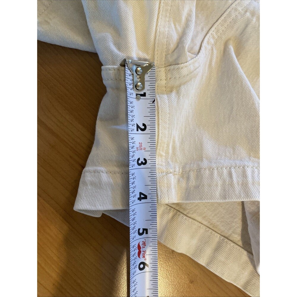 Banana Republic Size 31/12 Ecru Ivory Button Fly 4"‎ High Rise Shorts Women's - Picture 9 of 10